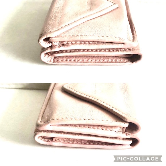 Balenciaga Blush Pink Leather Compact Wallet - Picture 7 of 10